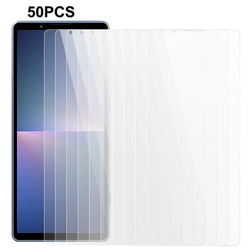 50PCS Phone Screen Film For Sony Xperia 5 V , 0.3mm 2.5D Anti-Scratch Tempered Glass Screen Protector - 1