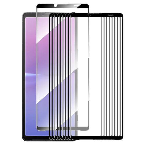 ENKAY HAT PRINCE 10Pcs 0.26mm Screen Protector for Sony Xperia 10 V , 9H 2.5D Silk Printing High Aluminium-silicon Glass Film - 1