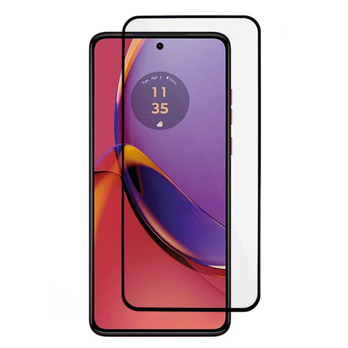 Dispensing Glue Screen Protector for Motorola Moto G84 5G / OPPO Reno2 , Tempered Glass Full Cover Black Edge Silk Printing Film - 1