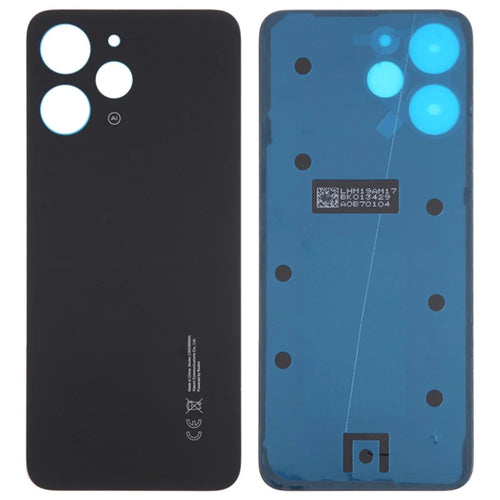 For Xiaomi Redmi 12 4G OEM Battery Housing Back Cover Replacement Part - Black - 1