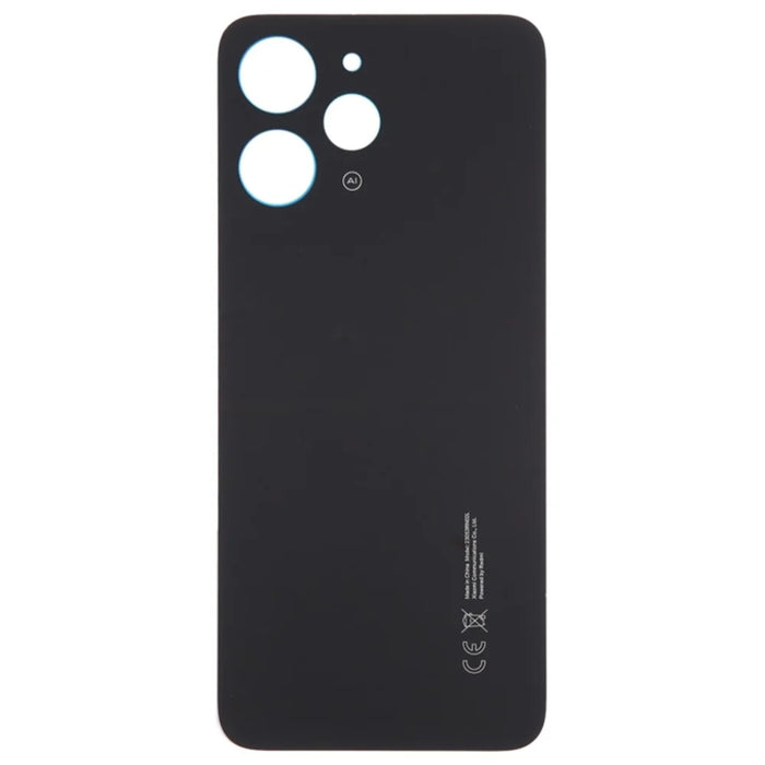 For Xiaomi Redmi 12 4G OEM Battery Housing Back Cover Replacement Part - Black - 2