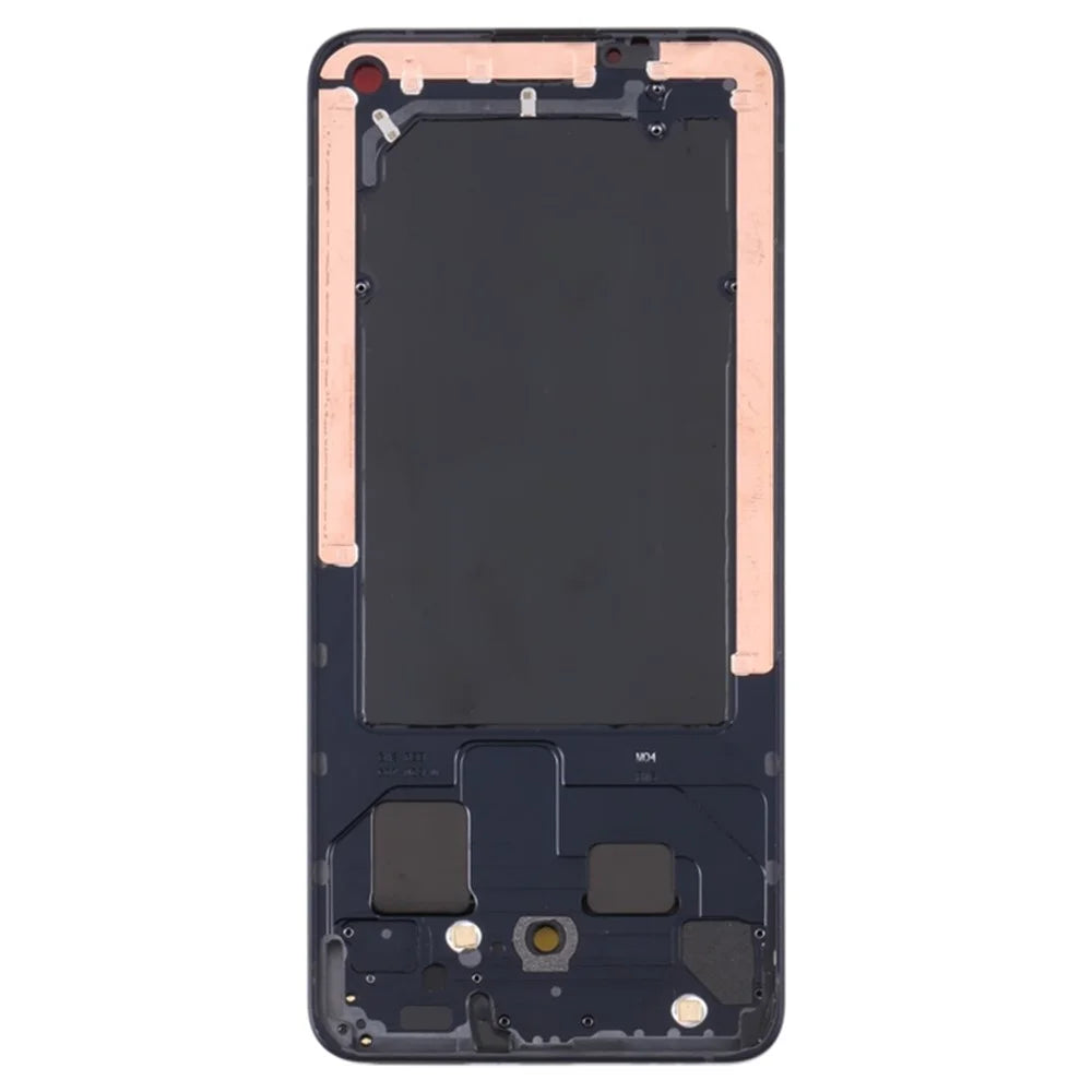 For Oppo Reno6 5G Cell Phone Middle Plate Frame Repair Part (A-Side) (without Logo) - Black - 2