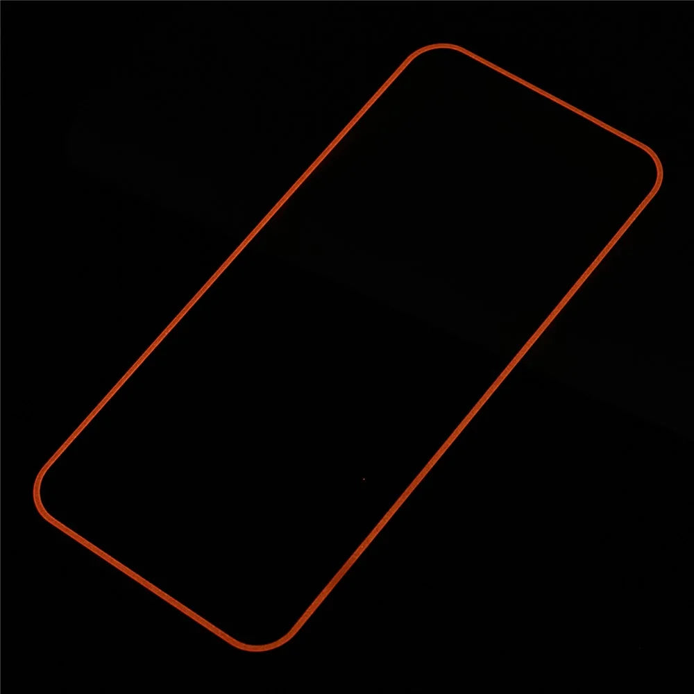 For iPhone 15 Plus Luminous Medium Alumina Glass Film Ultra Clear Full Glue Screen Protector - Rose Pink - 7