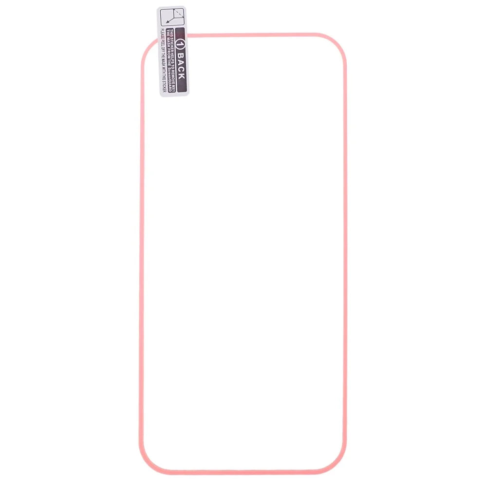 For iPhone 15 Pro Max Luminous HD Medium Alumina Glass Screen Protector Full Glue Anti-scratch Film - Rose Pink - 2