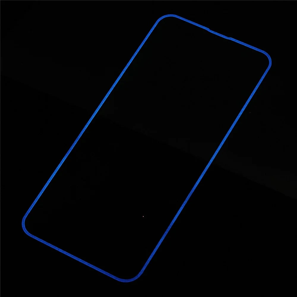 Screen Protector For iPhone 14 Luminous Edge Medium Alumina Tempered Glass Film - Blue - 7