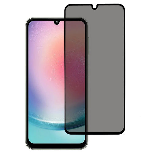 Anti-Spy Screen Protector for Samsung Galaxy A25 5G (Global) (161.0 x 76.5 x 8.3mm) , Side Glue Full Coverage Silk Printing Tempered Glass Film - 1