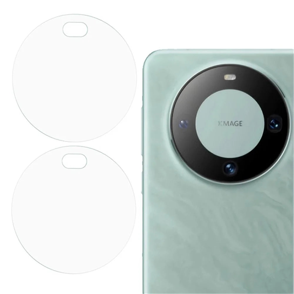 2Pcs Camera Lens Protector for Huawei Mate 60 Pro / Mate 60 Pro+ , Transparent 2.5D Arc Edge Tempered Glass Back Lens Film - 1