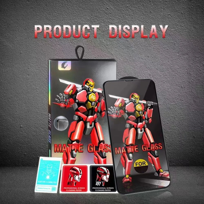 For iPhone 15 Pro Matte Screen Protector Full Cover Scratch Resistant Tempered Glass  Film - 5