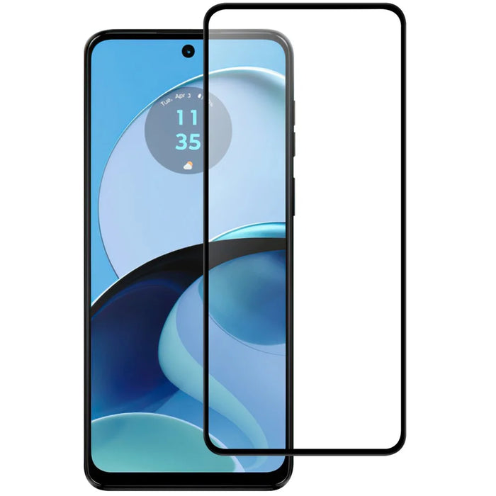 For Motorola Moto G14 4G AGC Tempered Glass with Black Edge Full Glue Full Coverage Screen Protector - 1