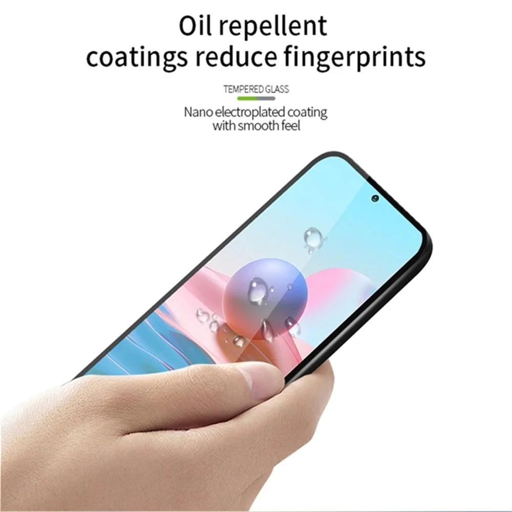 For Motorola Moto G84 5G Tempered Glass Film Full Cover Silk Printing Screen Protector (Full Glue) - 4