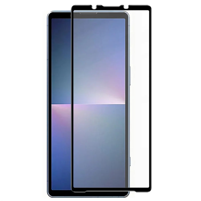 Full Glue Tempered Glass Film for Sony Xperia 5 V , Full Cover Silk Printing Screen Protector - 1
