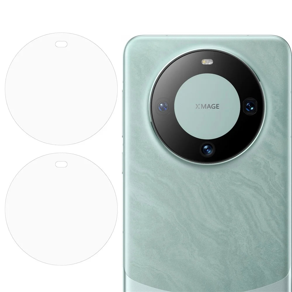 2Pcs For Huawei Mate 60 2.5D Arc Edge Tempered Glass Camera Lens Protector HD Clear Phone Rear Lens Film - 1