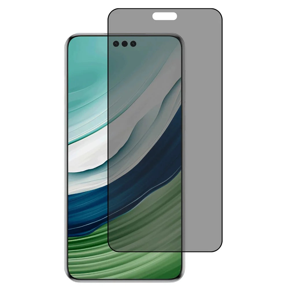 For Huawei Mate 60 Pro / Mate 60 Pro+ 180 Degree Anti-spy Tempered Glass Film Side Glue Arc Edge Protector - 1
