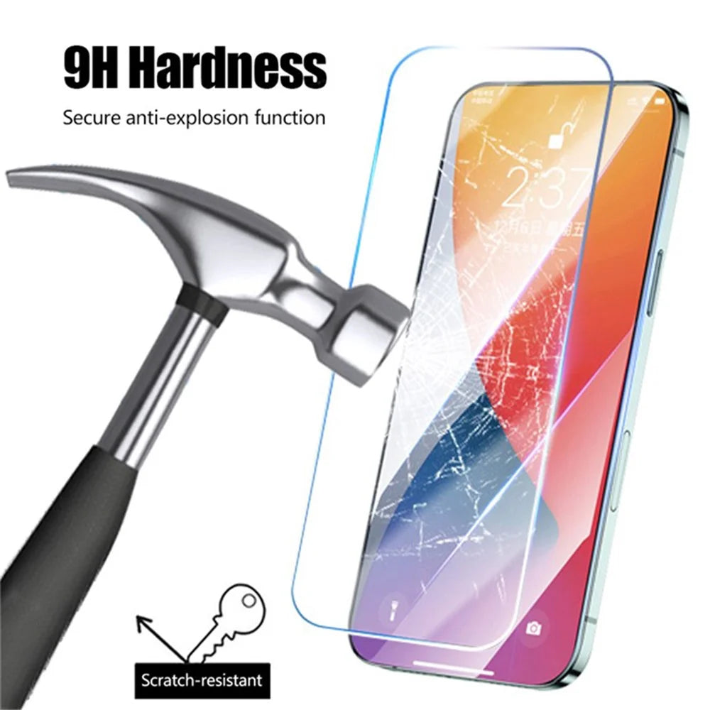 Screen Protector for Oppo A38 4G / A9 (2020) , Anti-scratch 0.25 Arc Edge High Aluminum-silicon Glass Clear Film - 4