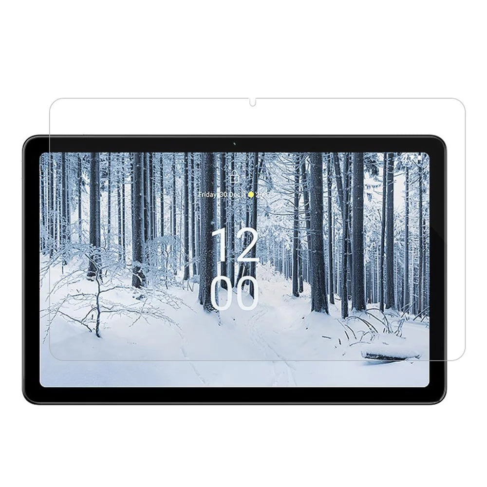 Straight Edge Tempered Glass Film for Nokia T21 , Full Cover Scratch Resistant 0.3mm HD Clear Screen Protector - 1