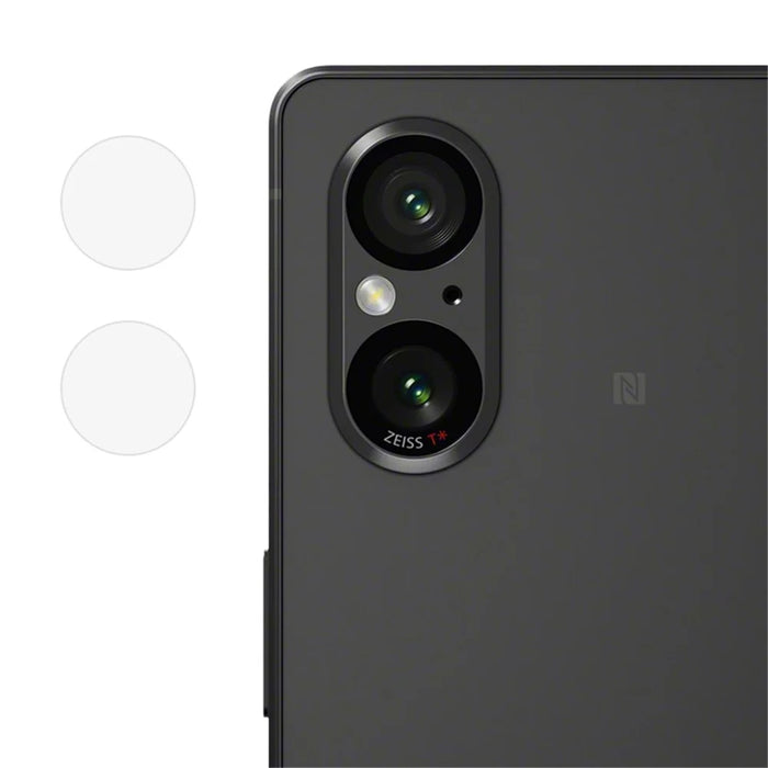For Sony Xperia 5 V Camera Lens Film Clear Soda-Lime Glass Easy Installation Lens Protector - 1