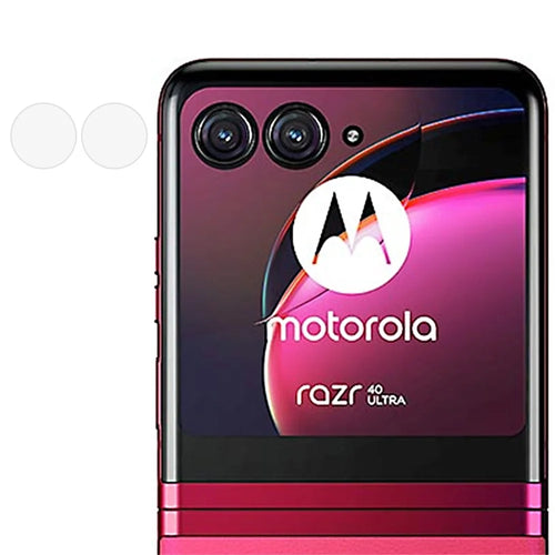 For Motorola Razr 40 Ultra 5G Rear Lens Film Scratch Resistant Soda-Lime Glass Camera Lens Protector - 1