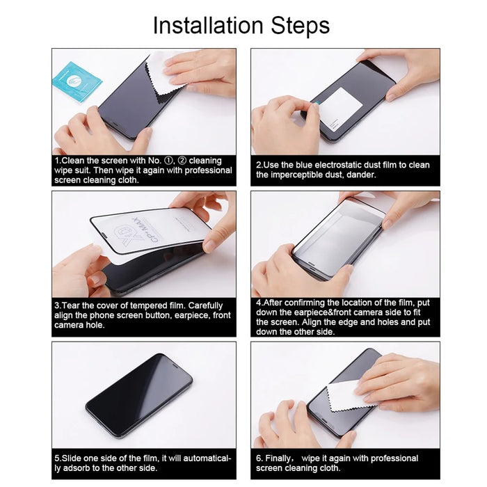 NILLKIN CP+PRO For iPhone 15 Pro Max 9H Hardness AGC Tempered Glass Full Screen Protector HD Clear Film - 6