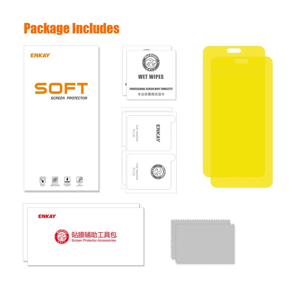ENKAY HAT PRINCE 2Pcs For Huawei Mate 60 Pro+ / Mate 60 Pro HD Clear TPE+PET+TPU Hydrogel Film Phone Screen Film Guard - 7