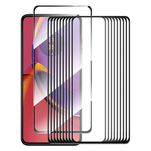 ENKAY HAT PRINCE 10Pcs For Motorola Moto G84 5G Screen Protector 2.5D 0.26mm Silk Print High Aluminium-silicon Glass Film - 1