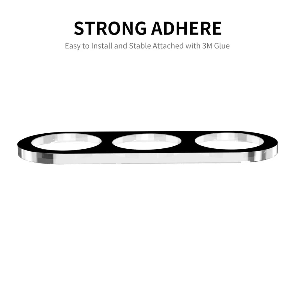 ENKAY HAT PRINCE For Samsung Galaxy S23 FE Tempered Glass Lens Film Full Coverage Rear Camera Lens Protector - Black - 3
