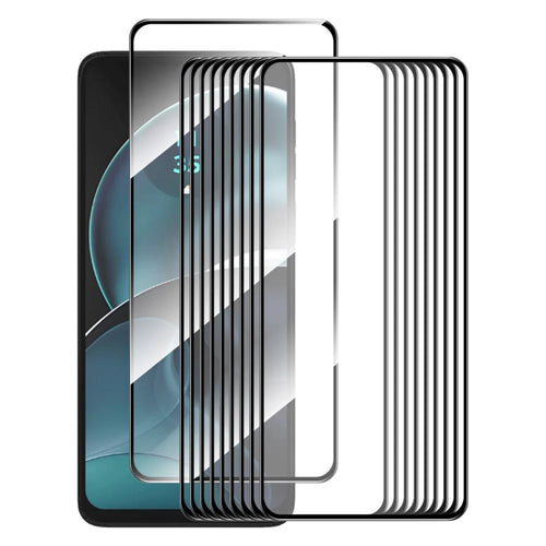 ENKAY HAT PRINCE 10Pcs for Motorola Moto G14 4G / G54 5G Silk Print Screen Protector 9H 2.5D High Aluminium-silicon Glass Film - 1