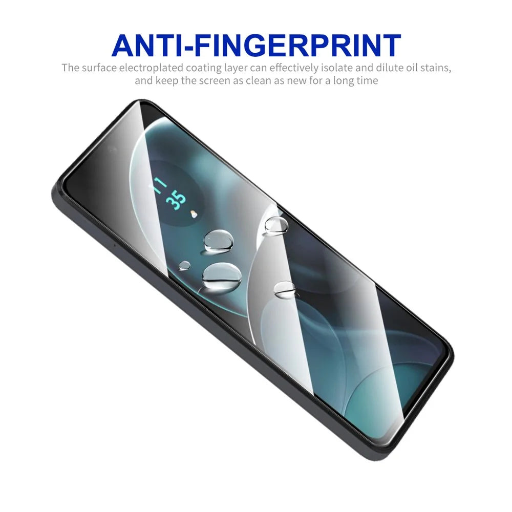 ENKAY HAT PRINCE For Motorola Moto G14 4G / G54 5G High Aluminium-silicon Glass Screen Protector 2.5D Silk Print Anti-scratch Film - 5