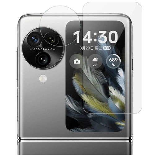 IMAK For Oppo Find N3 Flip 5G Tempered Glass Camera Lens Film with Rear Small Screen Protector Set - 1
