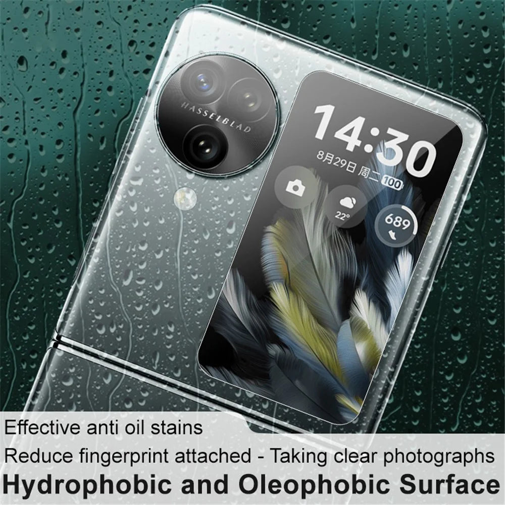 IMAK For Oppo Find N3 Flip 5G Tempered Glass Camera Lens Film with Rear Small Screen Protector Set - 6