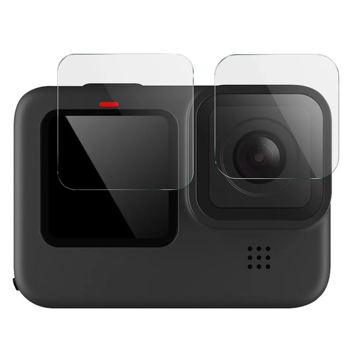 IMAK 1 Set Action Camera Screen Film for GoPro Hero 12 Black , Tempered Glass Screen Protector (Front Screen+Rear Screen+Lens) - 2