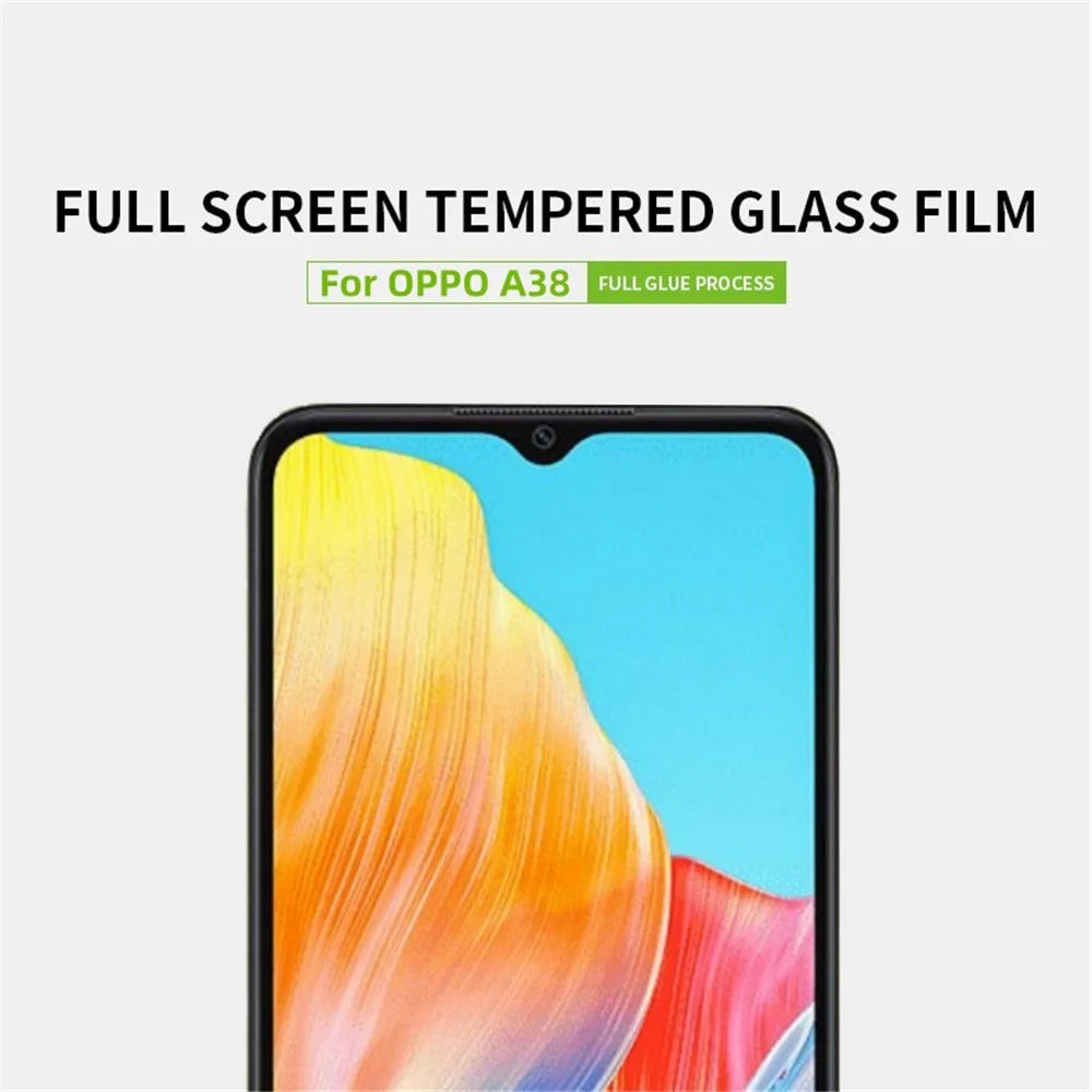 PINWUYO JK Tempered Glass Film Series-2 for Oppo A38 4G Screen Protector Anti-explosion Full Cover Film - 3