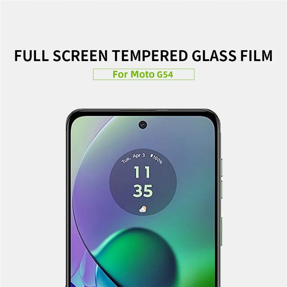 MOFI JK Tempered Glass Film Series-1 for Motorola Moto G54 5G Full Screen Protector Full Glue Film - 3