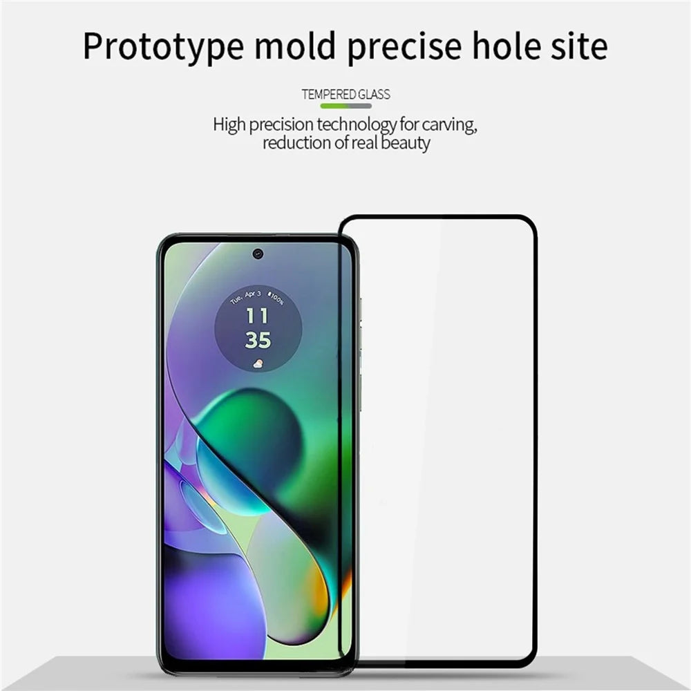 MOFI JK Tempered Glass Film Series-1 for Motorola Moto G54 5G Full Screen Protector Full Glue Film - 7
