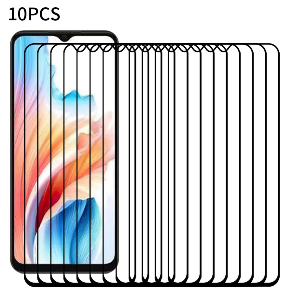 RURIHAI 10Pcs For Oppo A38 4G Screen Protector 2.5D 0.26mm High Aluminum-silicon Glass Film - 1