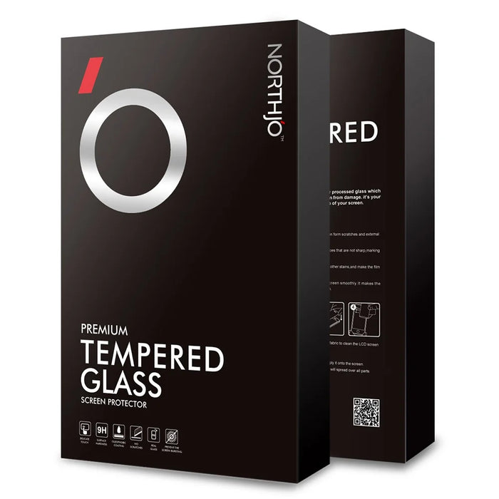 NORTHJO A+Glass 0.3mm 2.5D Silk Printing Screen Film for iPhone 15 Pro Max High Aluminum-silicon Glass Screen Protector - 4