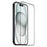 NORTHJO A+ For iPhone 15 Plus Screen Protector High Aluminum-silicon Glass Full Glue Silk Printing Film - Black - 2