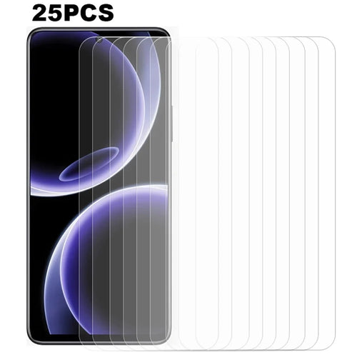 25Pcs For Honor X40 GT Racing Phone Screen Film Tempered Glass Clear Screen Protector (No Package, with Wipes Set, Dust-absorber, Guide Sticker) - 1