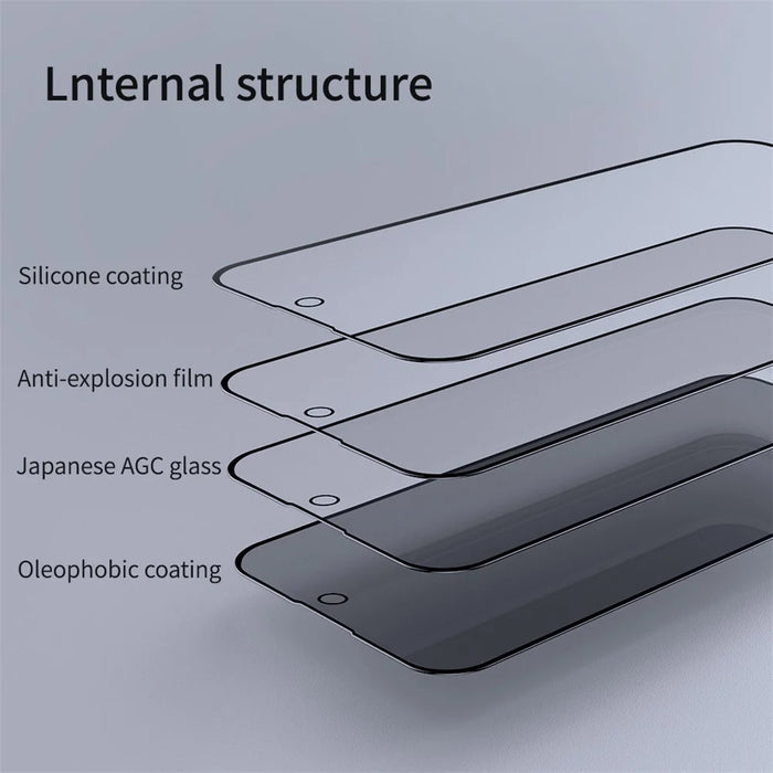 NILLKIN For iPhone 15 Plus Screen Protector Full Coverage Anti-Spy Anti-scratch AGC Glass Film - 6