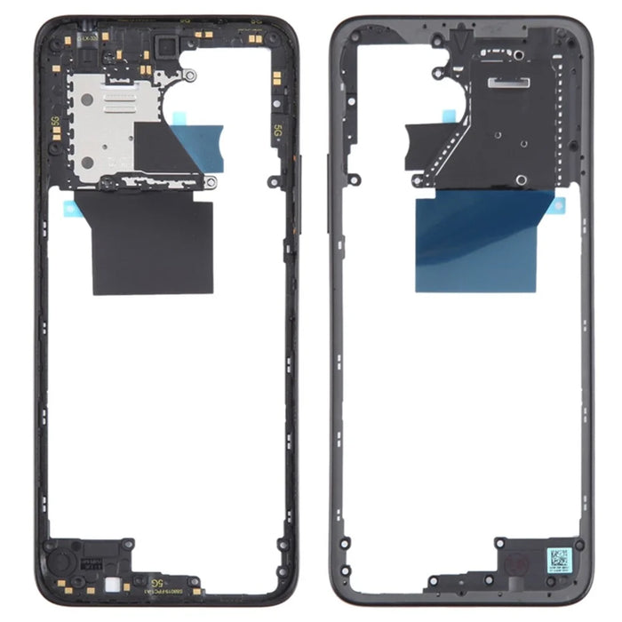 For Xiaomi Redmi 12 4G OEM Middle Housing Plate Frame Part (without Logo) - Black - 1