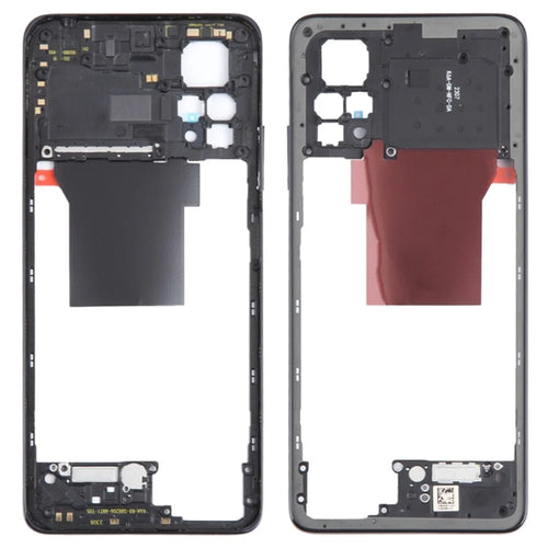 For Xiaomi Redmi Note 12 Pro 4G OEM Middle Housing Plate Frame Part (without Logo) - Black - 1