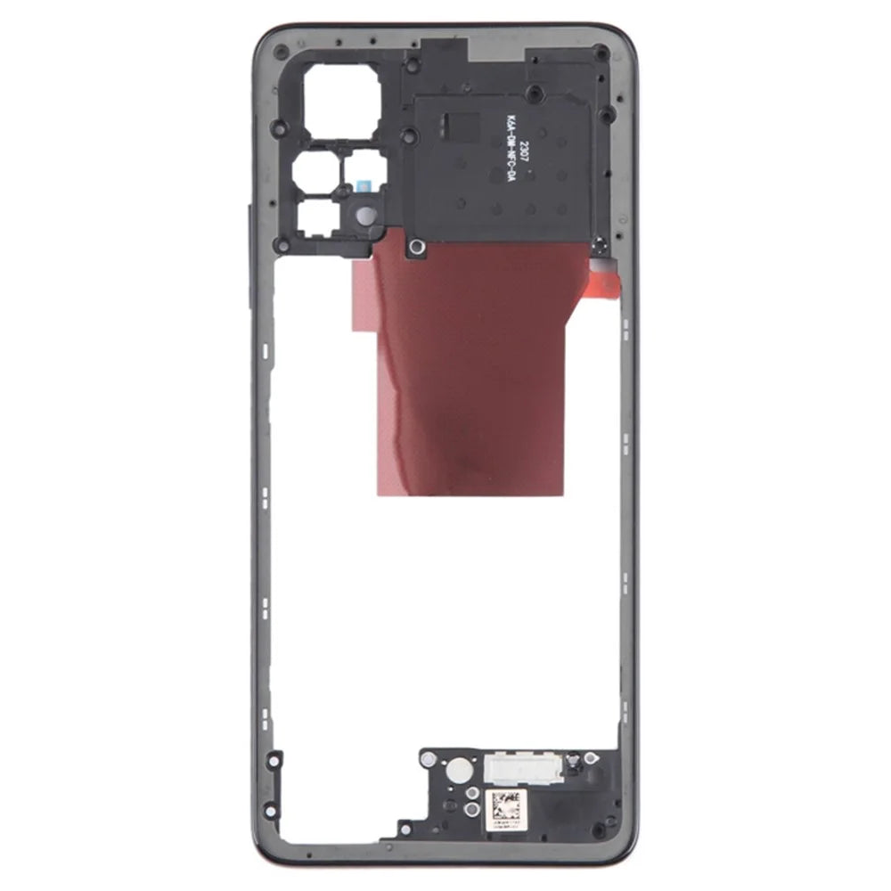 For Xiaomi Redmi Note 12 Pro 4G OEM Middle Housing Plate Frame Part (without Logo) - Black - 3