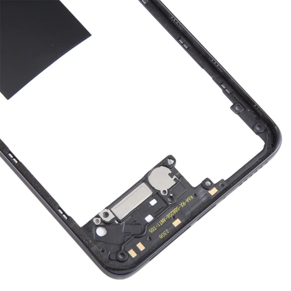For Xiaomi Redmi Note 12 Pro 4G OEM Middle Housing Plate Frame Part (without Logo) - Black - 5