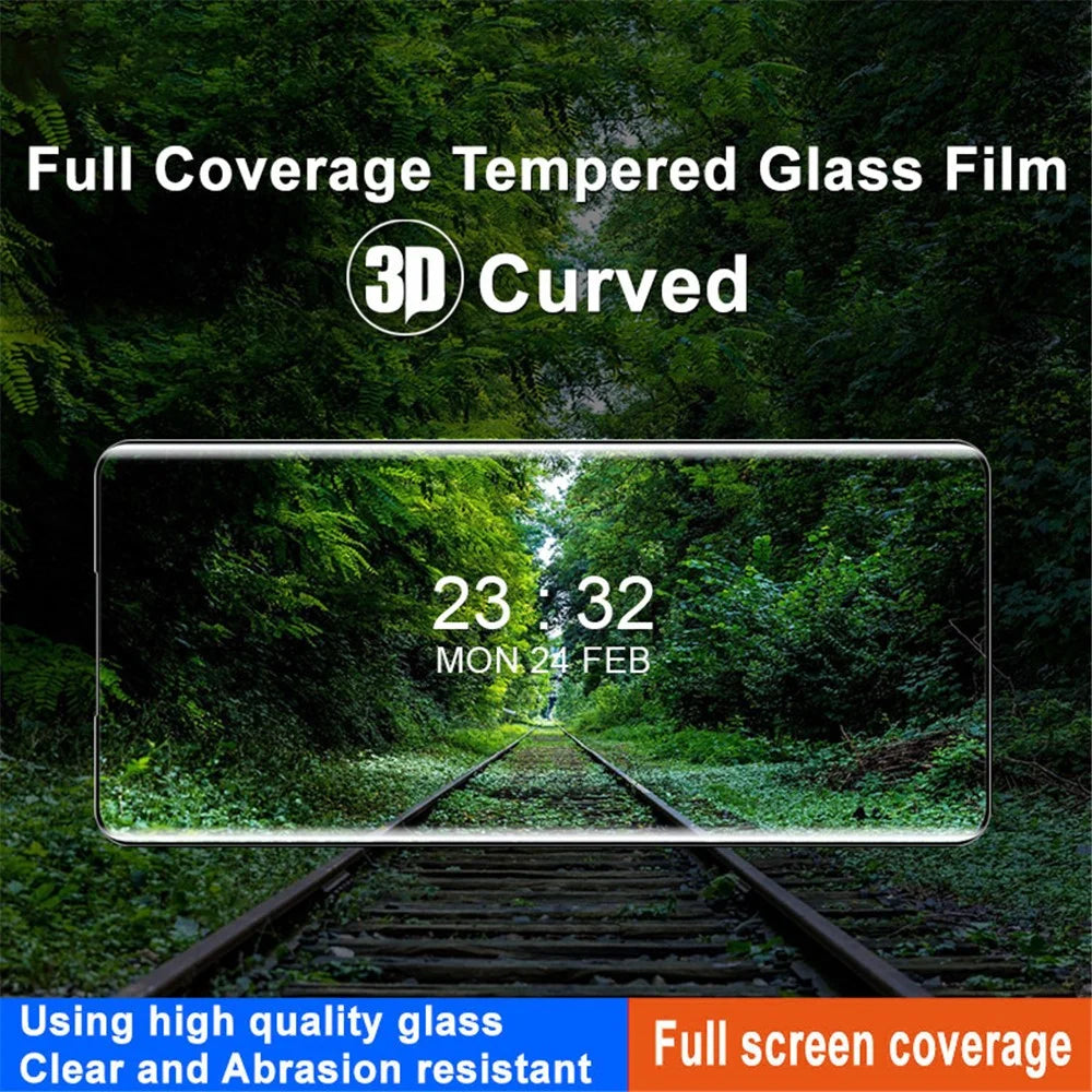 IMAK For Motorola Edge 40 Neo 5G Anti-Scratch Tempered Glass Film Clear 3D Curved Full Coverage Screen Protector - 3