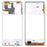 For Samsung Galaxy M51 M515 OEM Back Frame Part Replacement - White - 1