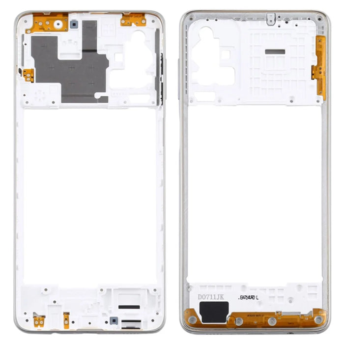 For Samsung Galaxy M51 M515 OEM Back Frame Part Replacement - White - 1