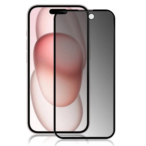 MOCOLO For iPhone 15 Plus Tempered Glass Screen Protector Full Glue 3D Arc Edge Anti-Spy Screen Film - 1