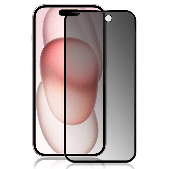 MOCOLO Tempered Glass Screen Protector for iPhone 15 Full Glue 3D Arc Edge Anti-Spy Screen Film - 1