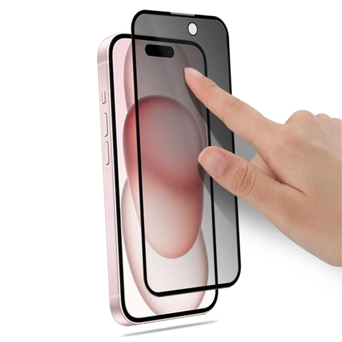 MOCOLO Tempered Glass Screen Protector for iPhone 15 Full Glue 3D Arc Edge Anti-Spy Screen Film - 4
