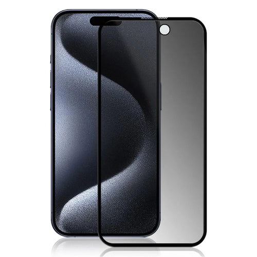 MOCOLO Anti-Spy Screen Protector for iPhone 15 Pro Full Glue 3D Arc Edge Tempered Glass Screen Film - 1