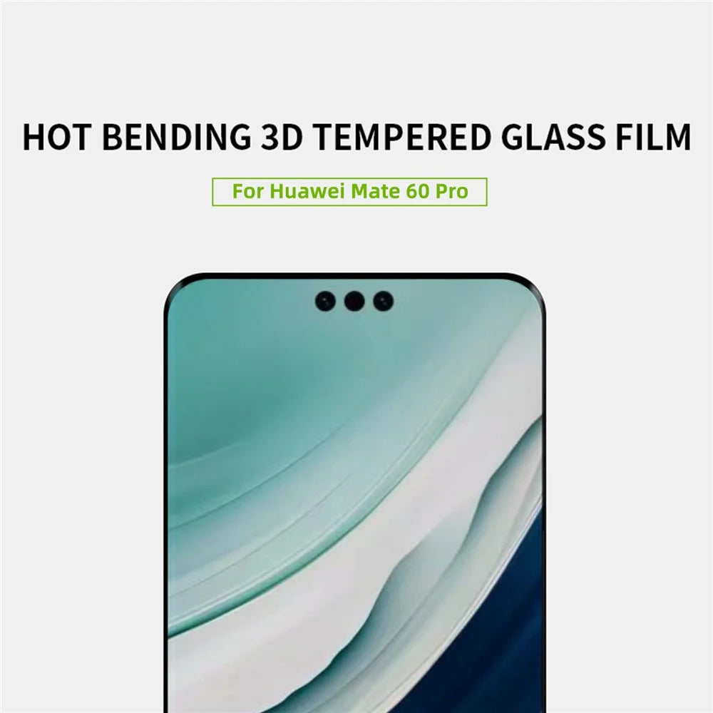 MOFI For Huawei Mate 60 Pro / 60 Pro+ 3D Curved Hot Bending Tempered Glass Full Glue Film Screen Protector - 3
